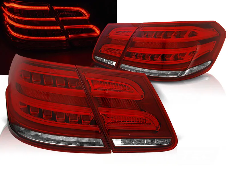 Pilotos Traseros Led Mercedes W212 E-Klasa 09-13 Intermitentes Dinamicos Rojo Blanco Led