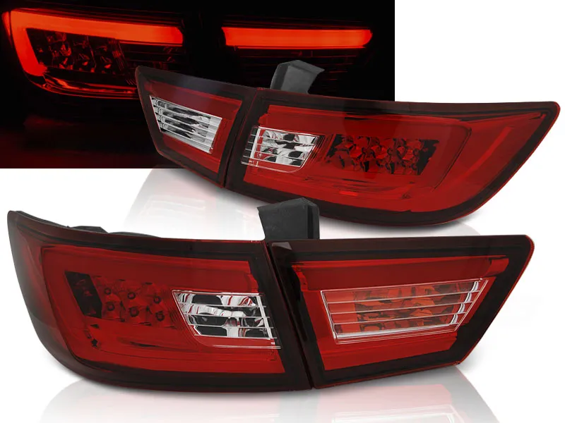 Pilotos Traseros Led Renault Clio Iv 13- Hatchback Led Bar Rojo/Blanco