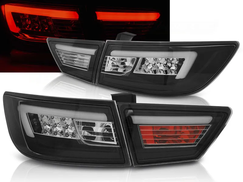 Pilotos Traseros Led Renault Clio Iv 13- Hatchback Led Bar Negro