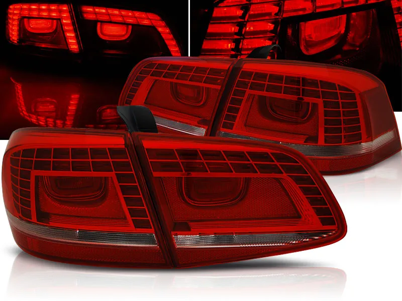 Pilotos Traseros Led Vw Passat B7 Sedan 10.10-10.14 Rojo/Blanco Led