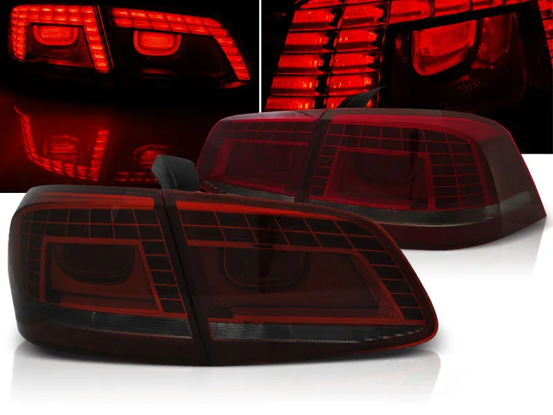 Pilotos Traseros Led Vw Passat B7 Sedan 10.10-10.14 Rojo Ahumado Led