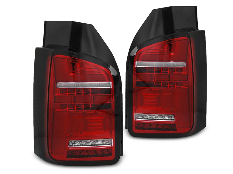 PILOTOS TRASEROS LED ROJO BLANCO compatible con VW T6.1 20- BOMBILLA OEM con intermitente dinamico