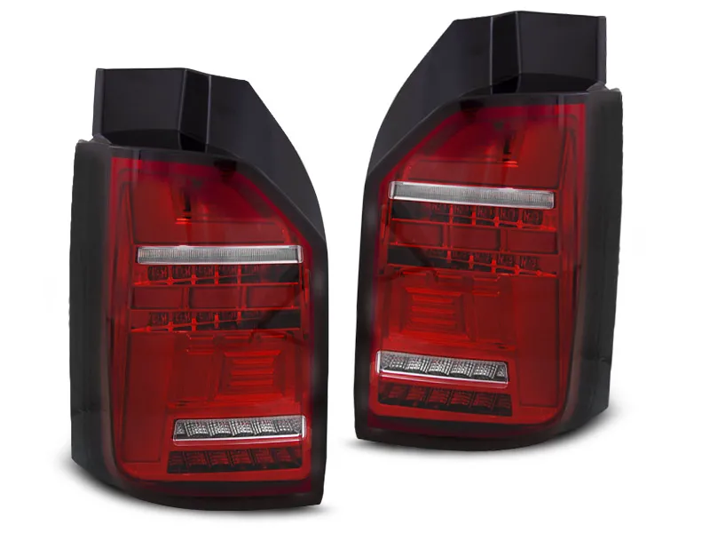 PILOTOS TRASEROS LED ROJO BLANCO compatible con VW T6,T6.1 15-21 OEM LED con intermitente dinamico