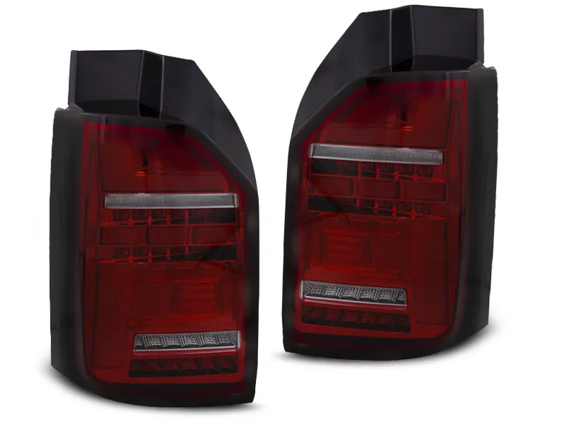 PILOTOS TRASEROS LED RED SMOKE compatible con VW T6,T6.1 15-21 OEM LED con intermitente dinamico