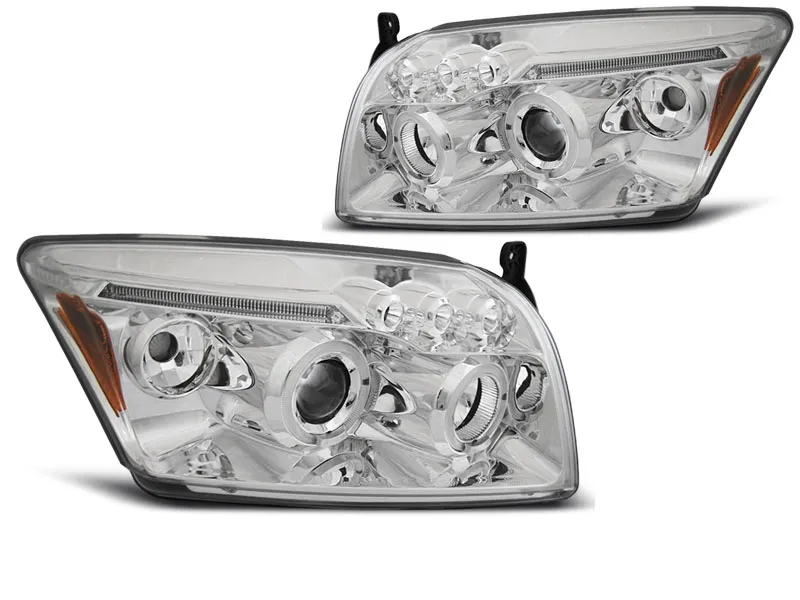 Faros Angel Eyes Cromado Dodge Caliber 06-12