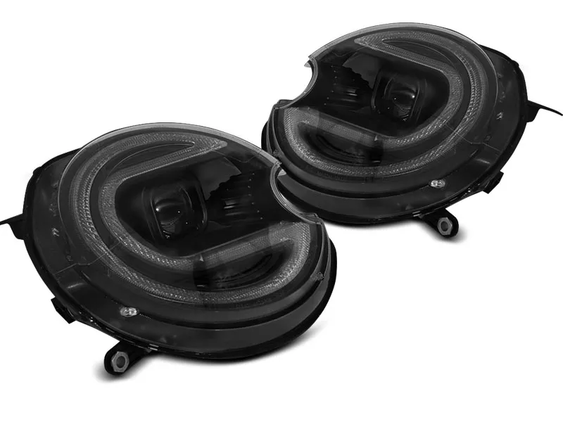 FAROS DELANTEROS FAROS DELANTEROS LUZ NEGRO LED HID para BMW MINI (COOPER) 06-14