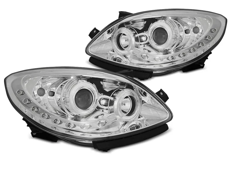 Faros Delanteros Luz Diurna Renault Twingo 07-11 Daylight Cromado