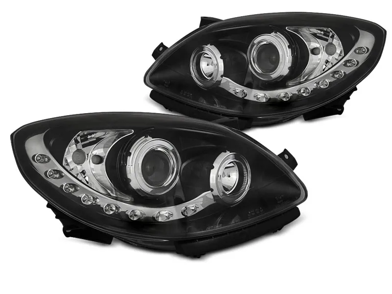 Faros Delanteros Luz Diurna Renault Twingo 07-11 Daylight Negro