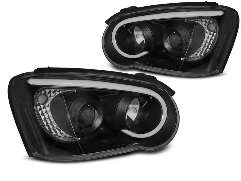 Faros Delanteros Luz Diurna Subaru Impreza Ii Gd 03-05 Tube Light Negro
