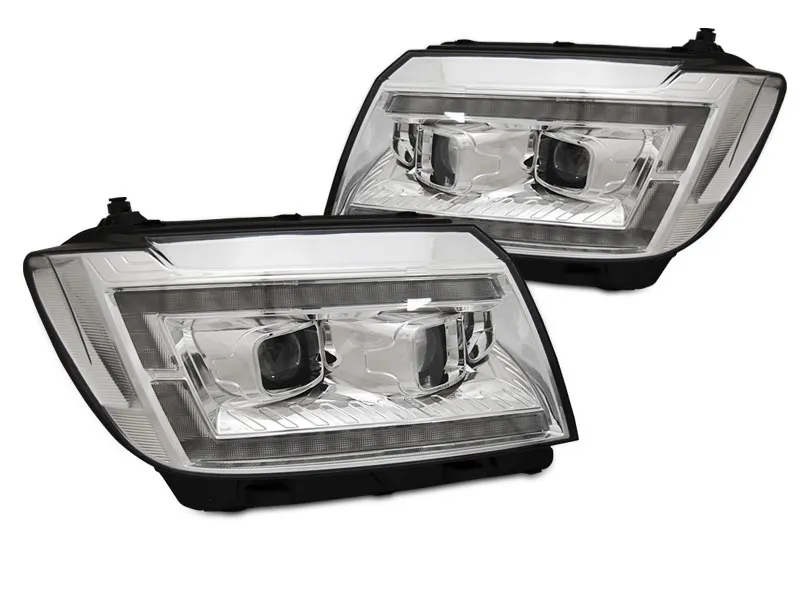 FAROS DELANTEROS FAROS DELANTEROS LUZ CROMADO DRL para VW CRAFTER II 2017- con intermitente dinamico