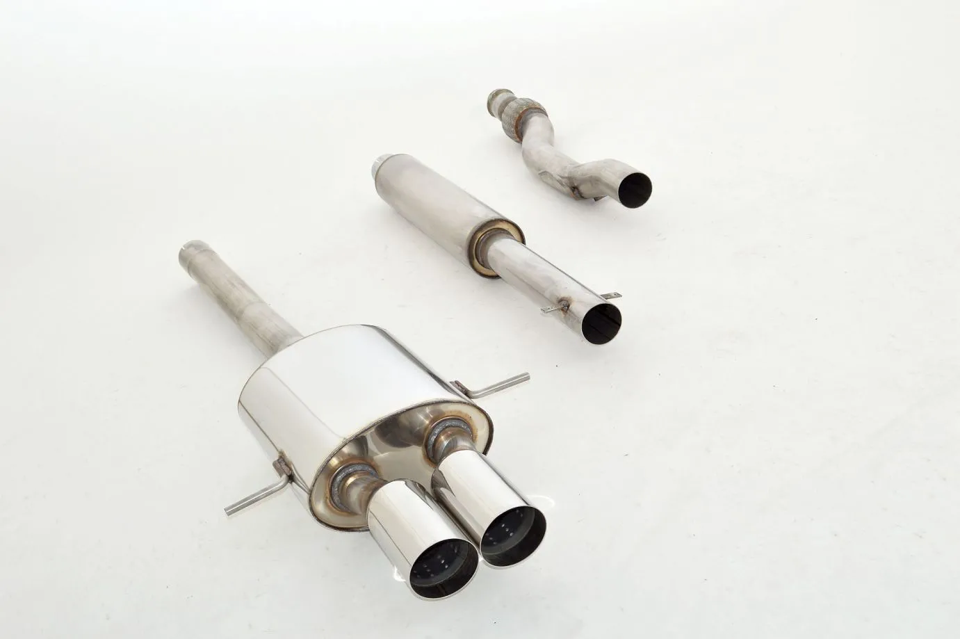 Catback-System De 70 Mm Con Tubo De Escape En El Medio Friedrich Mini R57 Cabrio Cooper S Incluido Jcw Desde Año: 2006 1.6l Tu