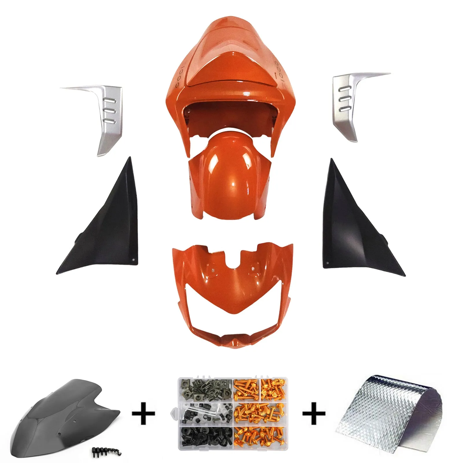 Kit de carenado de inyección de carrocería de plástico ABS Kawasaki Z1000 2003-2006