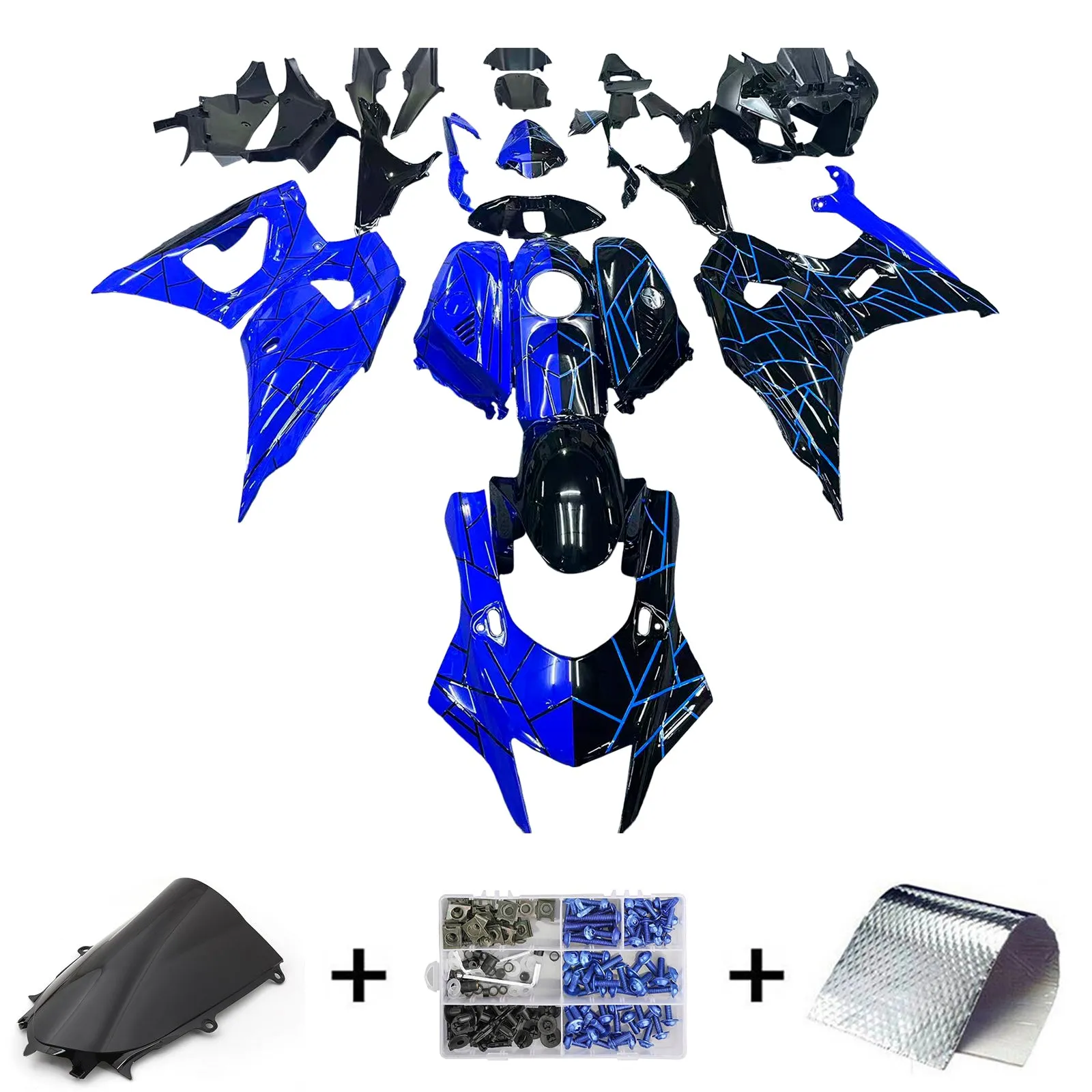 Yamaha YZF-R7 2021-2024 Kit de carenado de inyección, carrocería de plástico ABS