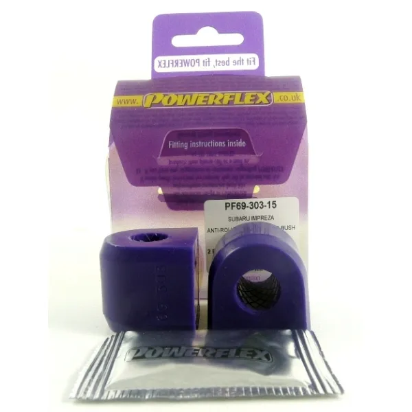 Powerflex Silentblock Rear Anti Roll Bar To Chassis Bush 15mm SUBARU Impreza Turbo, WRX & Sti (GC,GF 93 - 00)