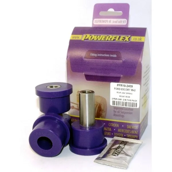 Powerflex Silentblock Leaf Spring Mount Rear FORD Escort Mk2