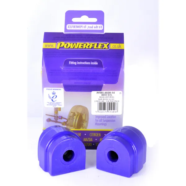 Powerflex Silentblock Rear Anti Roll Bar Mount 14mm BMW E60 5 Series, Saloon
