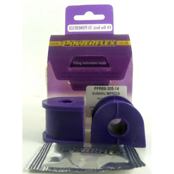 Powerflex Silentblock Rear Anti Roll Bar To Chassis Bush 14mm SUBARU Impreza Turbo, WRX & Sti (GD,GG 00-07)