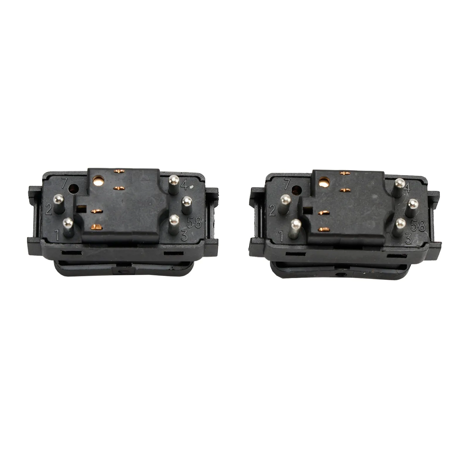 2X Botón de interruptor de ventana eléctrica de consola frontal para Mercedes Benz W124 S126 W190