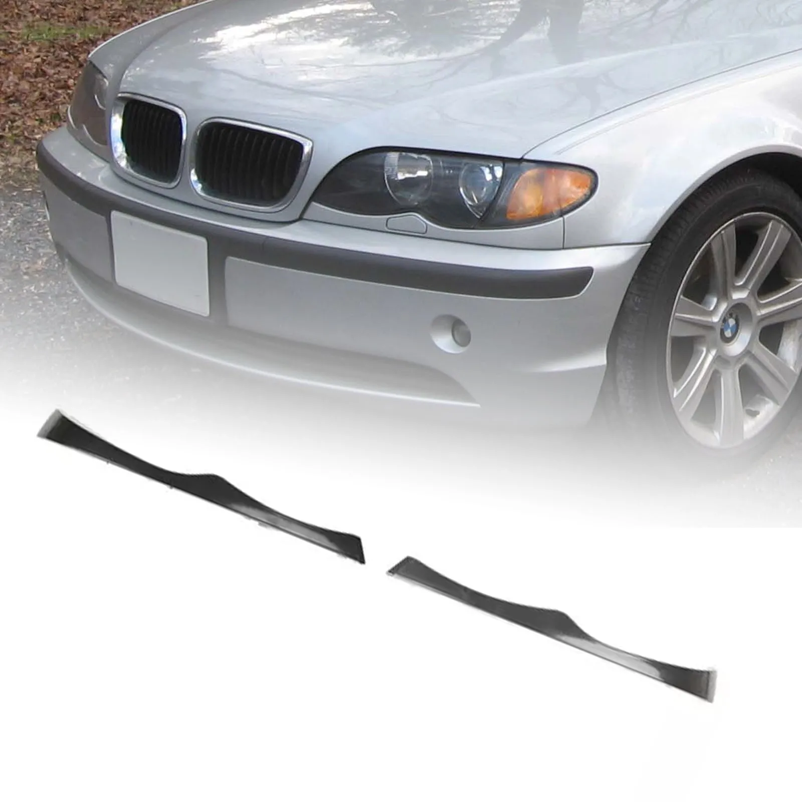 2 tiras de protección contra los faros delanteros para BMW E46 330i, 330xi, 325i, 325xi (2002-2005)