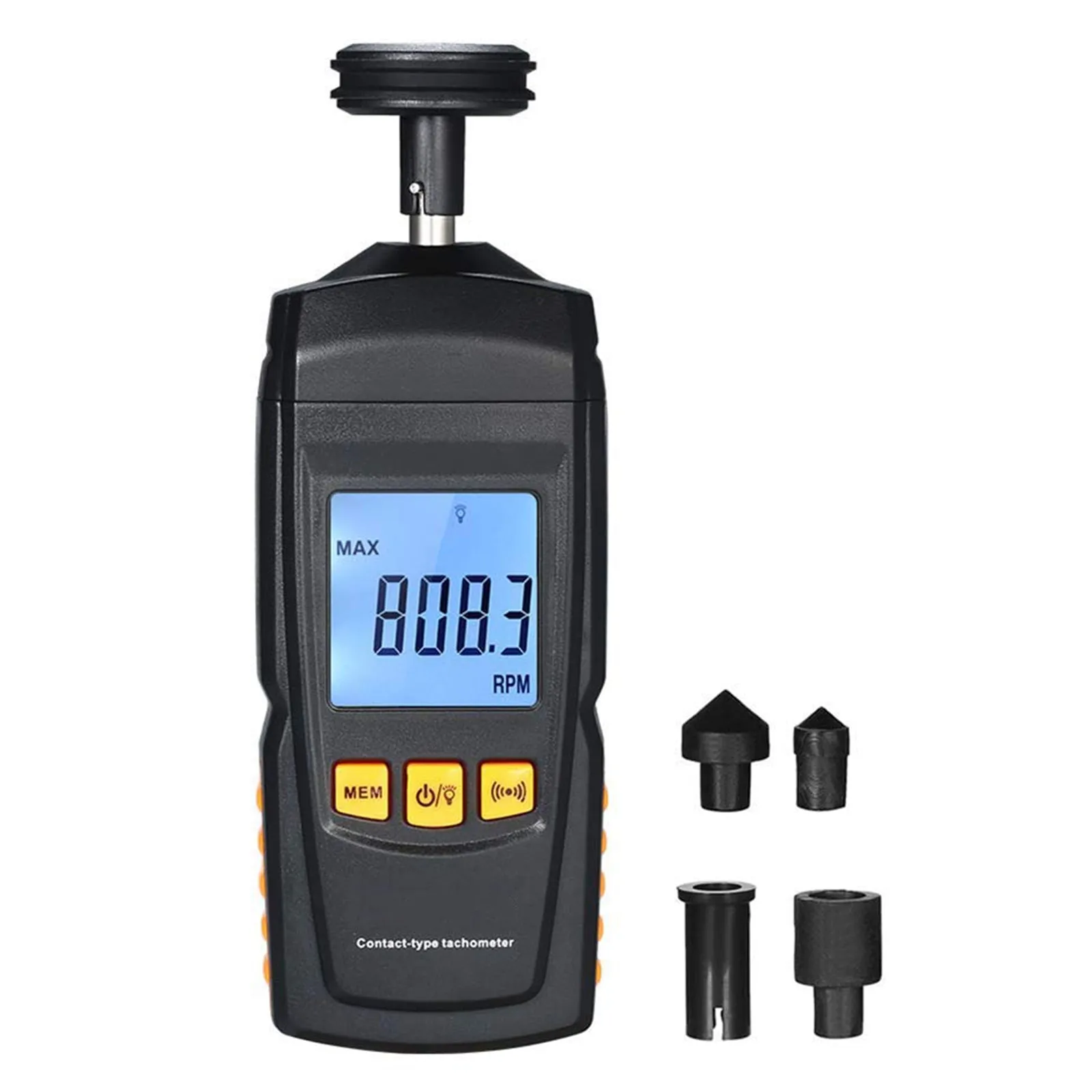 Contacto digital Tacómetro de motor Tach RPM Tester Counter