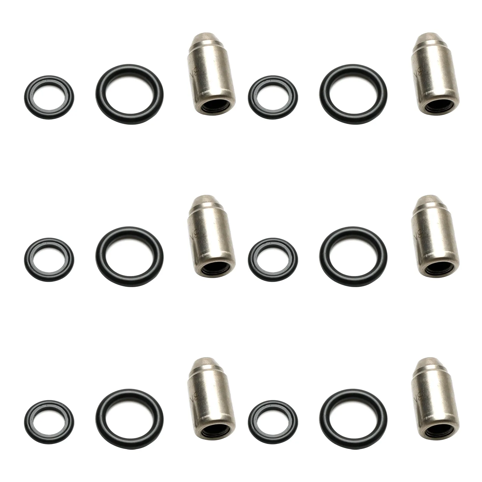 8N8796 6 uds grupo de servicio de boquilla de inyectores compatible con Caterpillar 3304 3306 D330C D333C 7S-9891 7S-8722 8N-4694