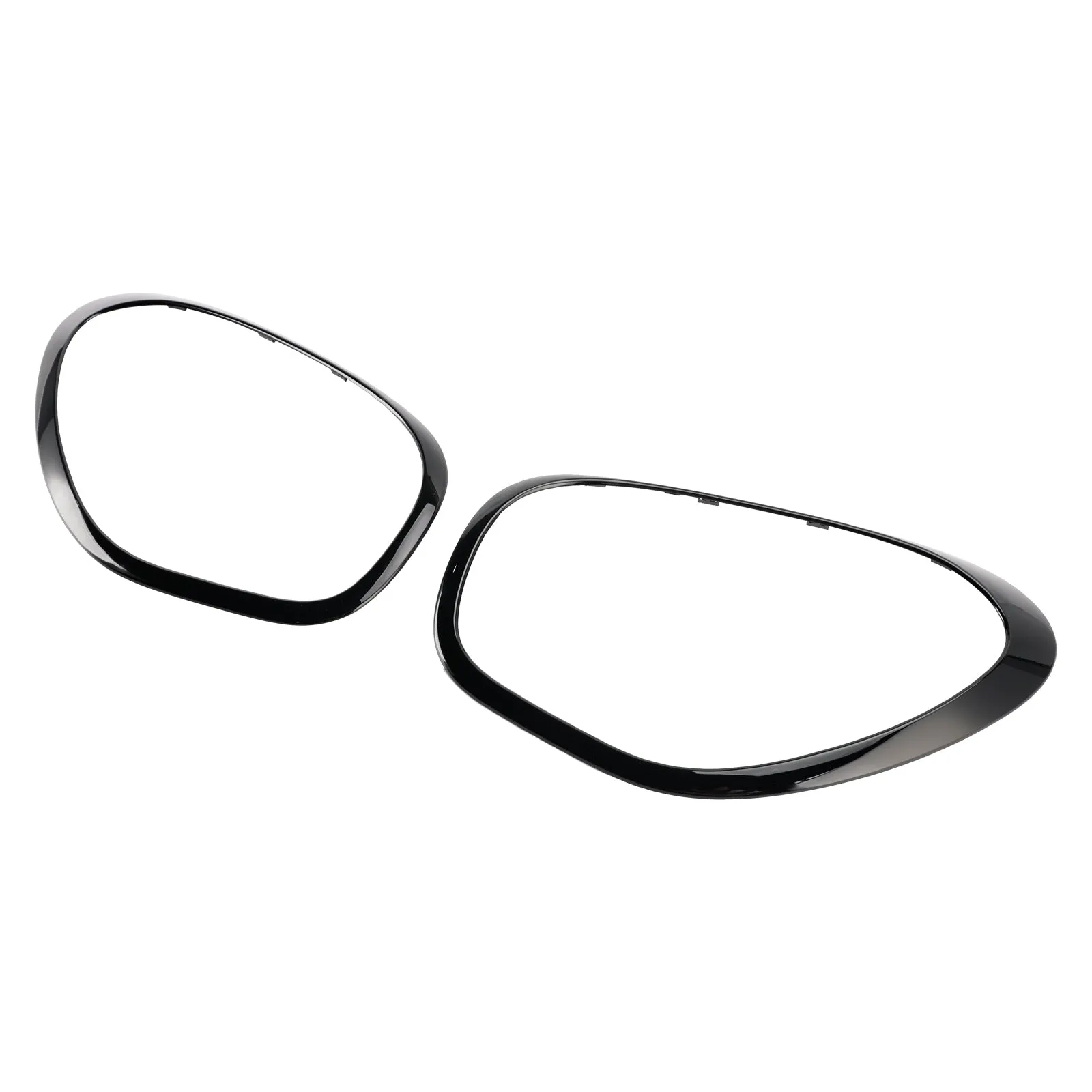 2011-2016 Mini Cooper R60 Countryman (Submodelo : Base, S, S ALL4) 2 Faros negros brillantes con anillo decorativo