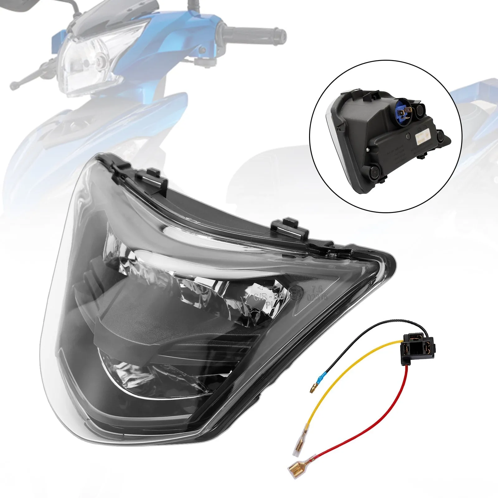 Yamaha LC135-V1 LC135 V1 Fareo delantero Protector LED