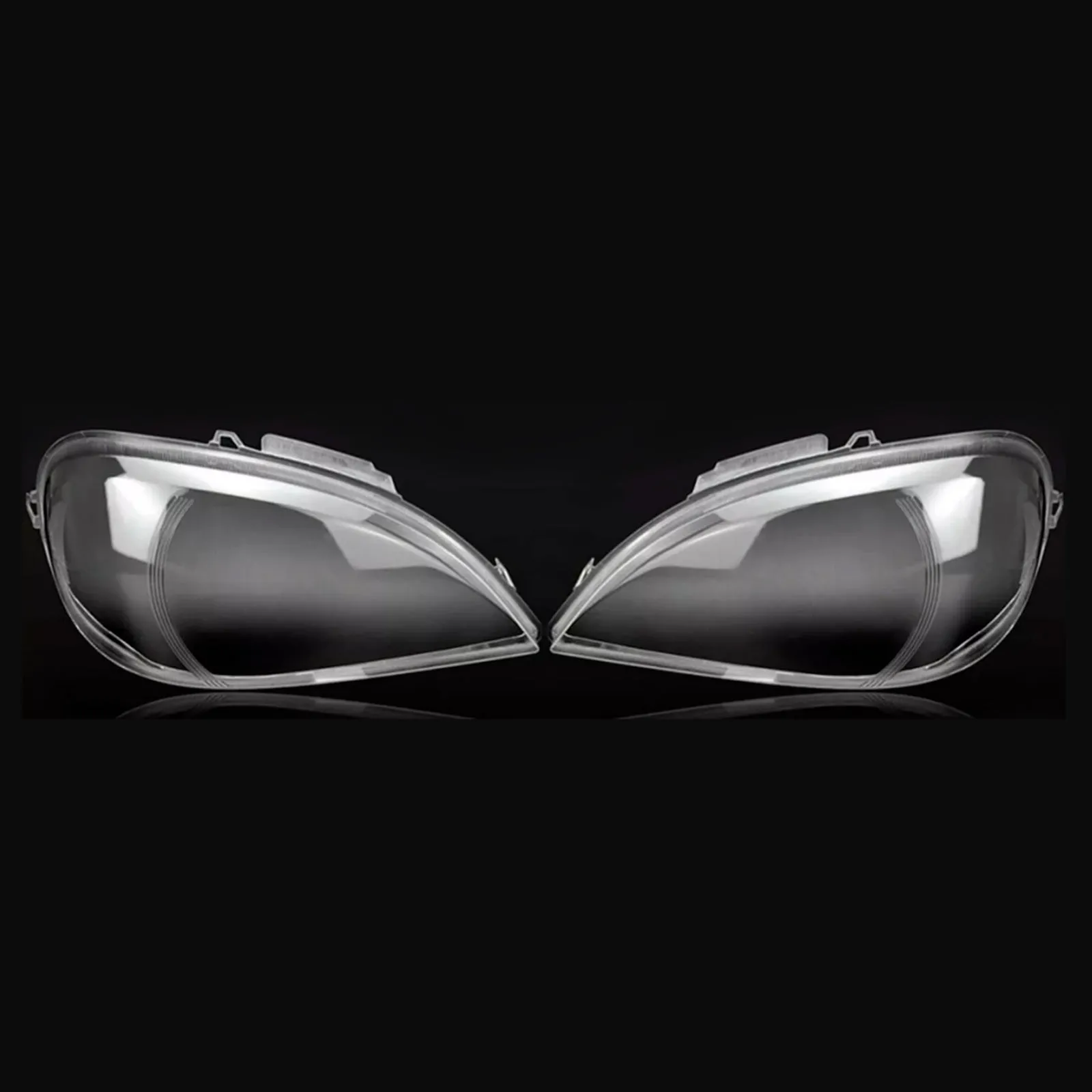 Juego de 2 faros delanteros transparentes para Mercedes Benz Clase ML W163 (2002-2005)