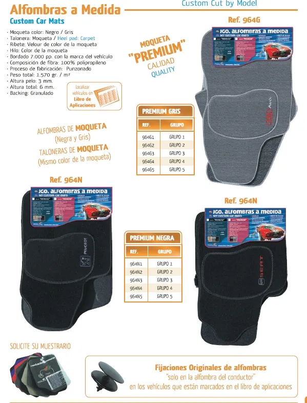 Alfombra Moqueta a Medida Premium Galloper Super Exceed (Largo) -Puertas Año 98-