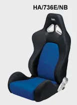 Asientos Deportivos Asiento Deportivo Design 2 Negro-Azul Asiento Reclinable Con Estructura Tubular En Acero. Doble Regulación M