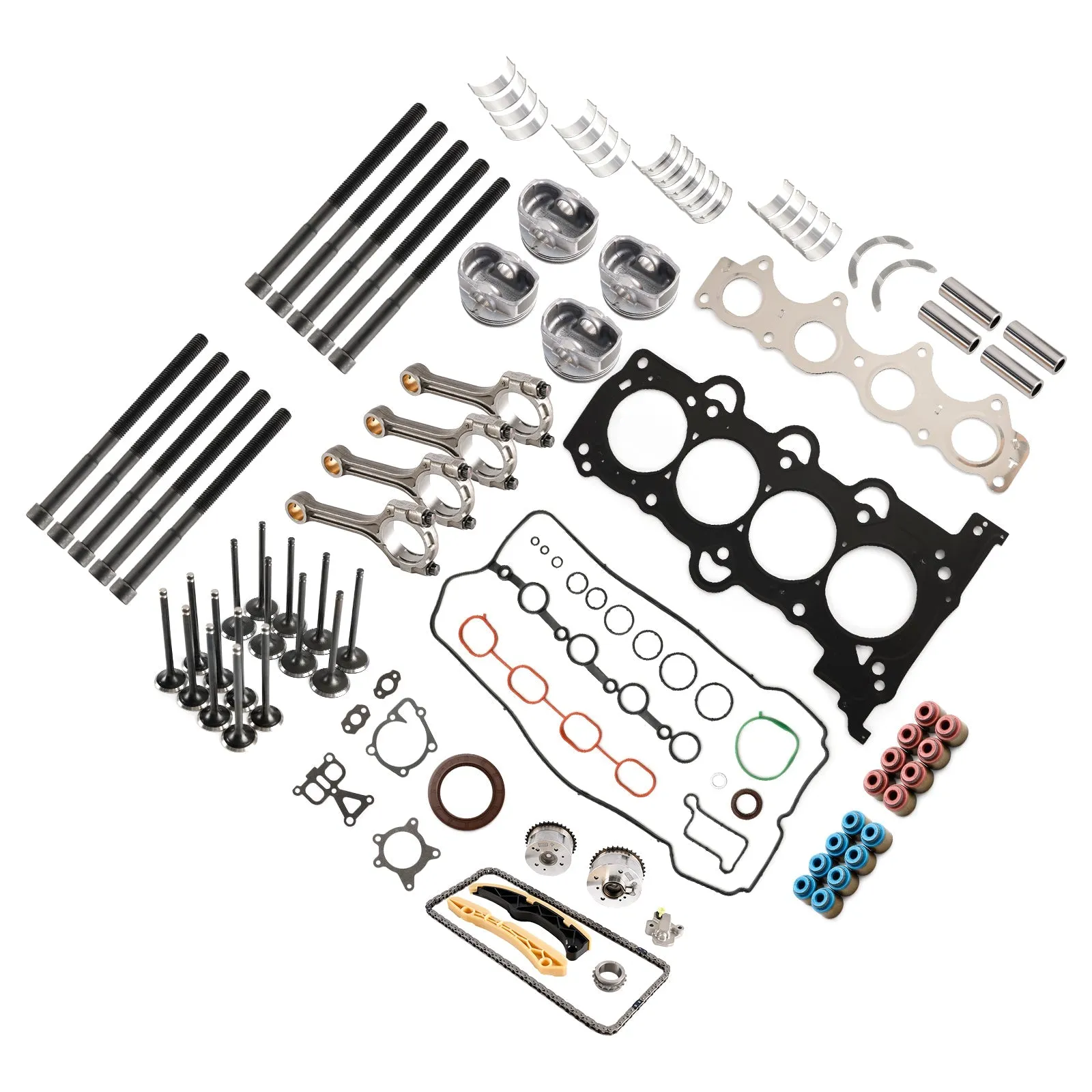 Kia Sportage (QL) G4FJ 1.6T 2015-2021 Kit de sincronización del cojinete de la válvula del sello del pistón del motor con varillas 20910-2BU06