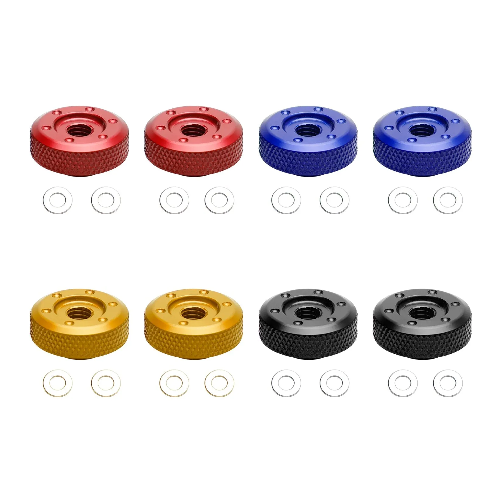 Tuercas de ajuste de la cadena de aluminio para Honda Grom 125 Monkey Z125 Dax ST125 Trail