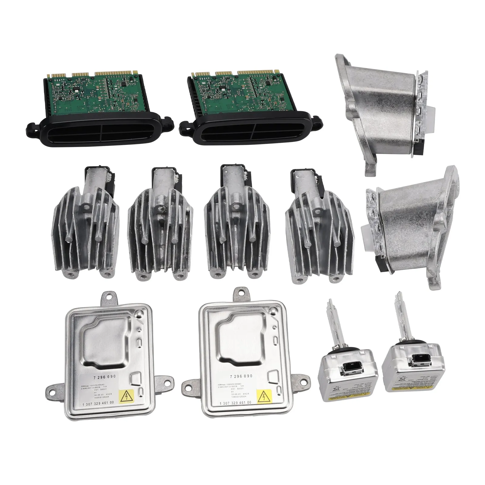 Conjunto de 12 módulos&Fuente de alimentación izquierda y derecha para faros LED AHL para BMW Serie 5 F10 F11 F07