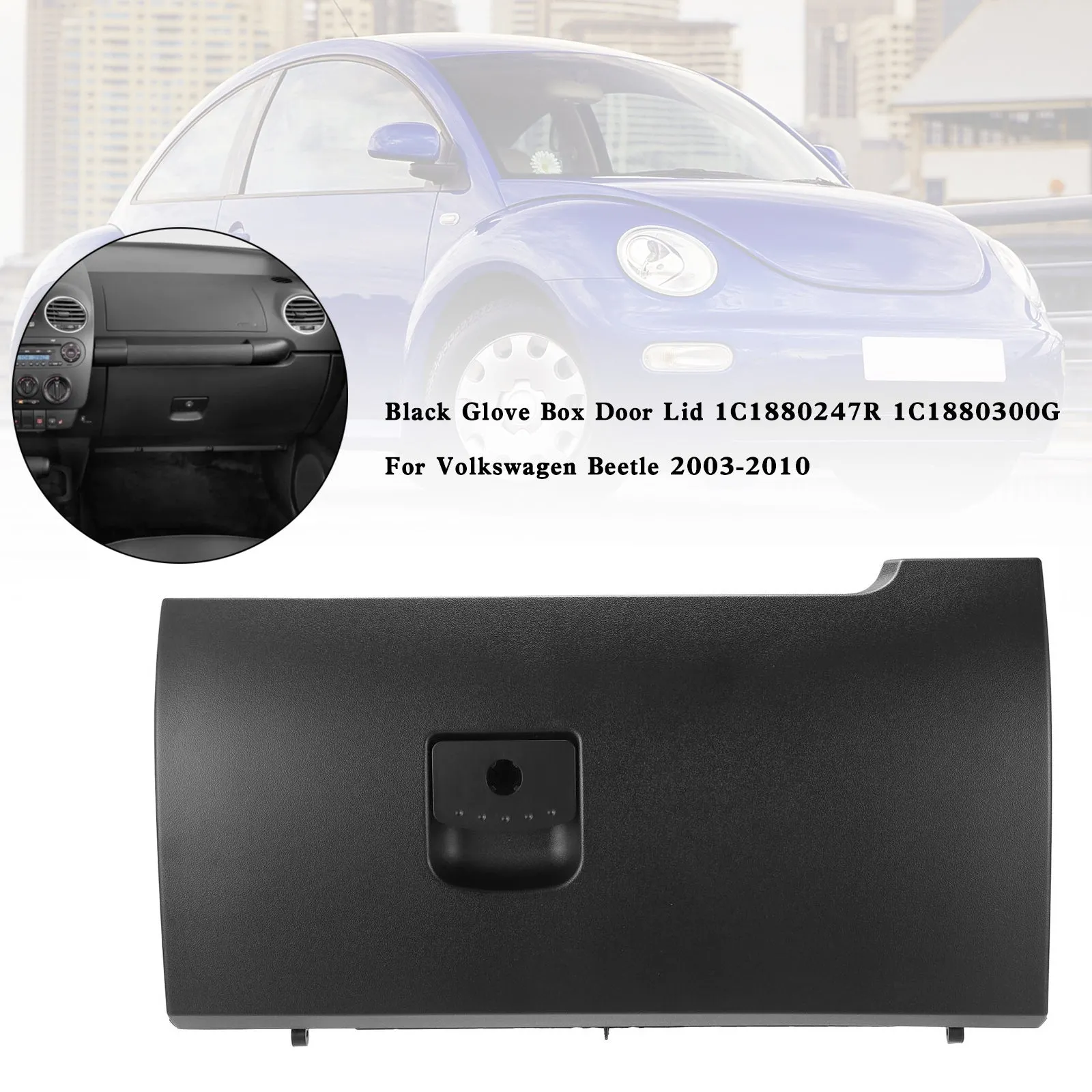 Tapa de puerta de guantera negra 1C1880247R 1C1880300G para Volkswagen Beetle 2003-2010