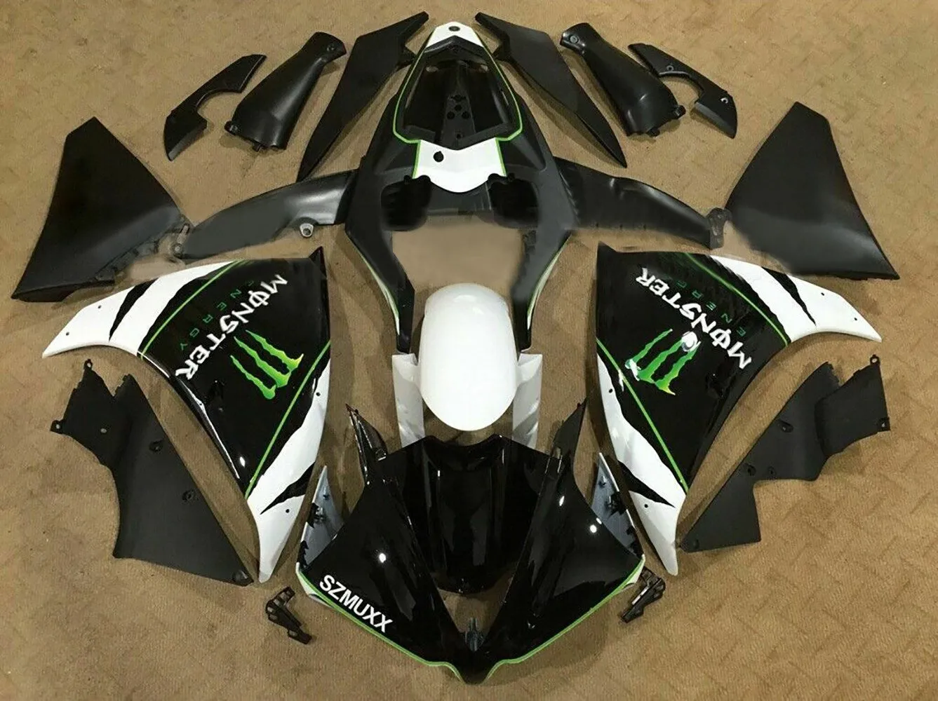 Kit de carenado de inyección Bodywork ABS de plástico apto para Yamaha YZF 1000 R1 2012-2014