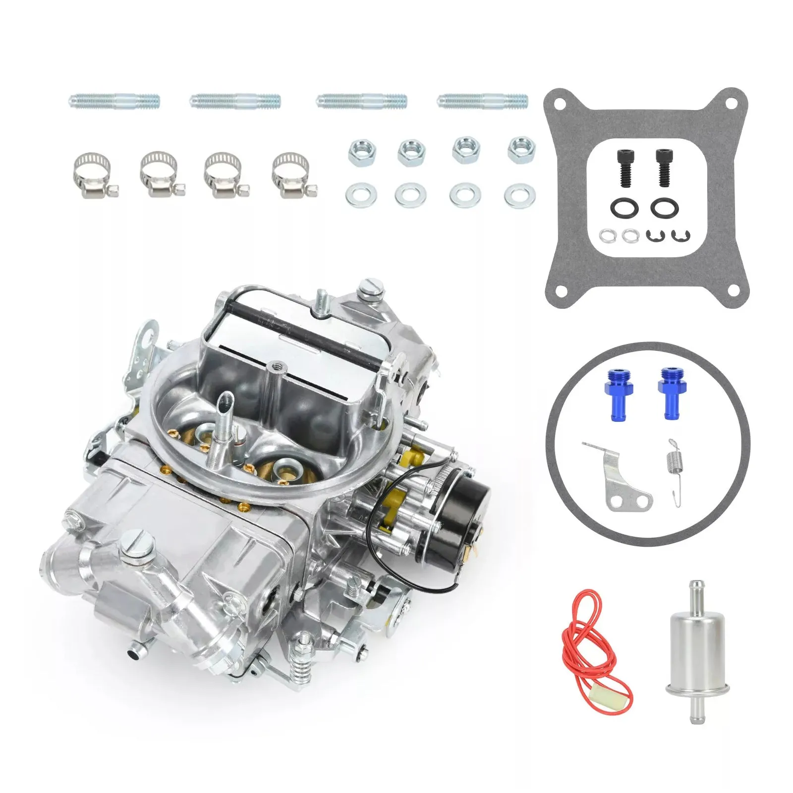 Carburetor BR-67213 4 Cuerpo 750 CFM Double Pumper Carb e-Choke