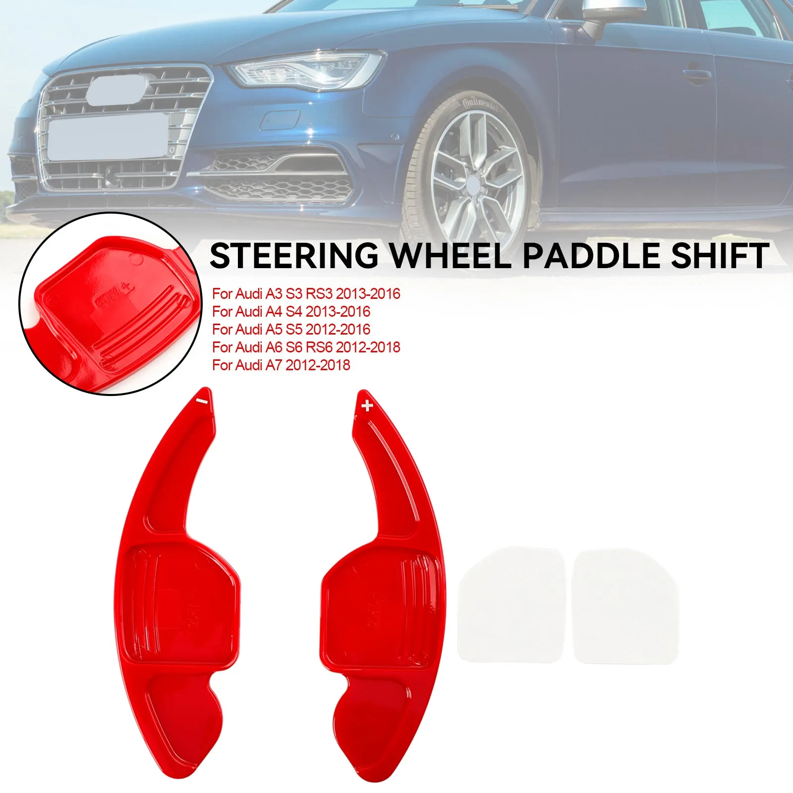 SHIFTTER PADDLA DE SUMINISTRO DEL VOLADO extendido para Audi A3 A4 A5 A6 A7 A8 Q5 Q7