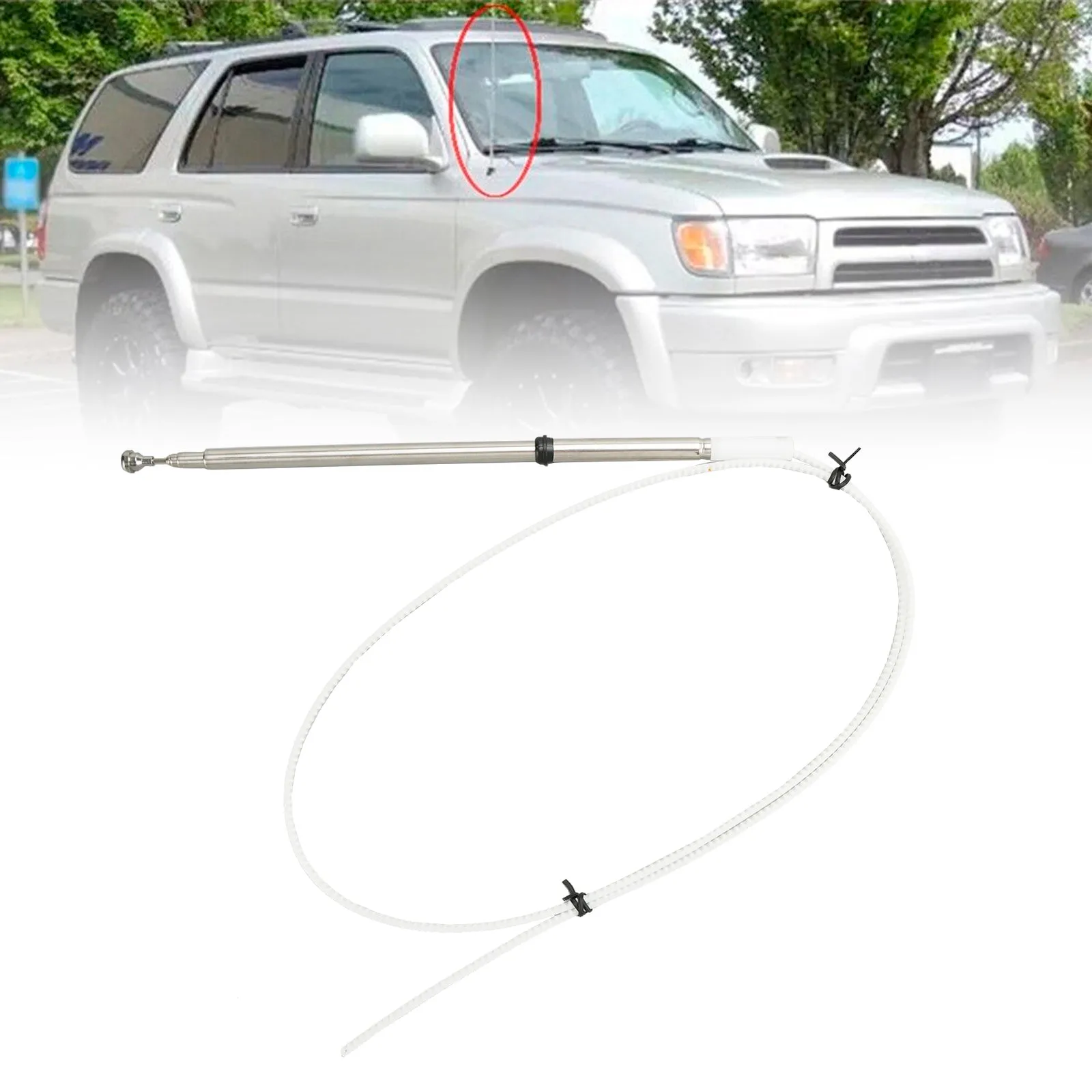Toyota 4Runner 1996 - 2002 Reemplazo de varilla de antena eléctrica