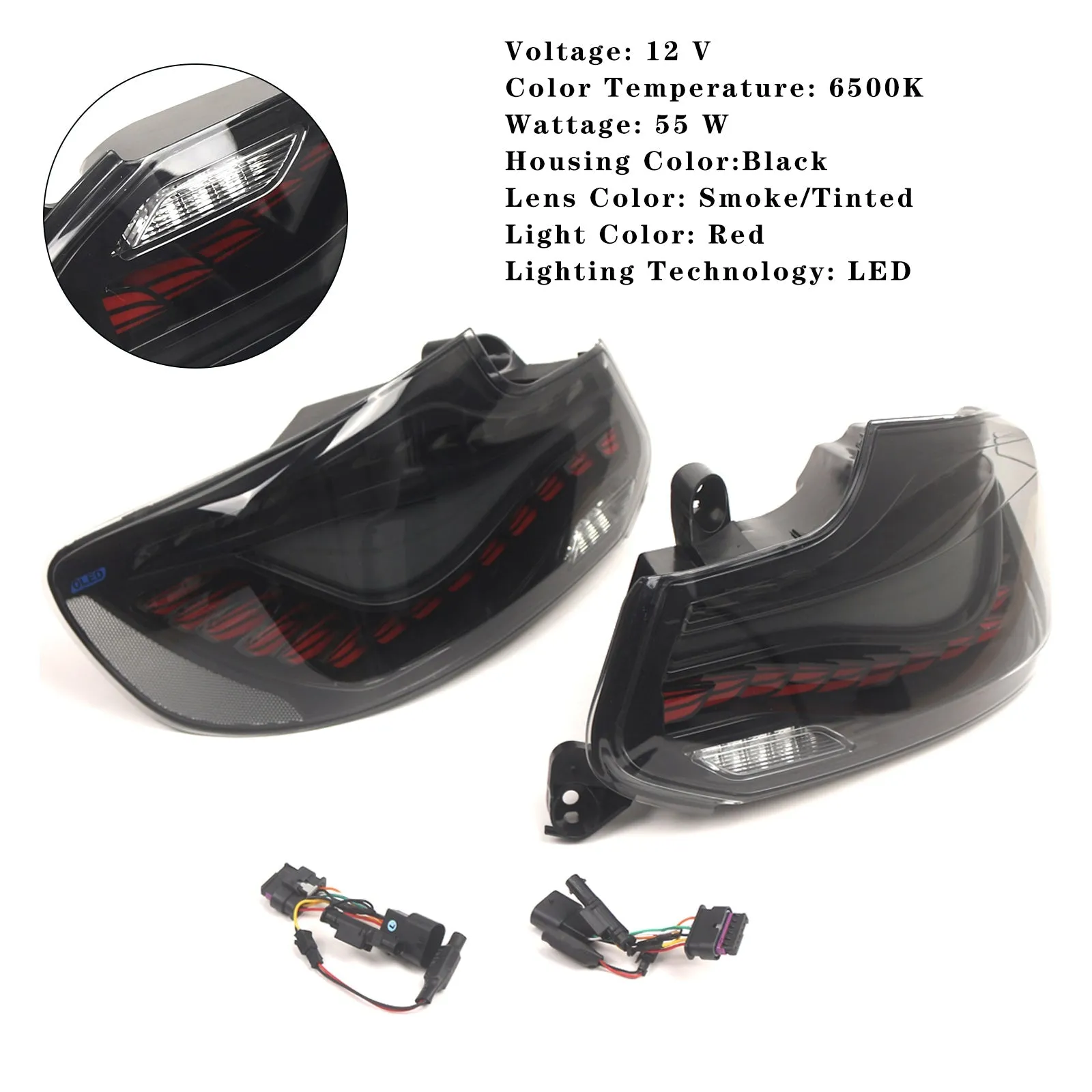 Conjunto de LED traseros l & r ahumados para BMW 2 F22 F87 14-20