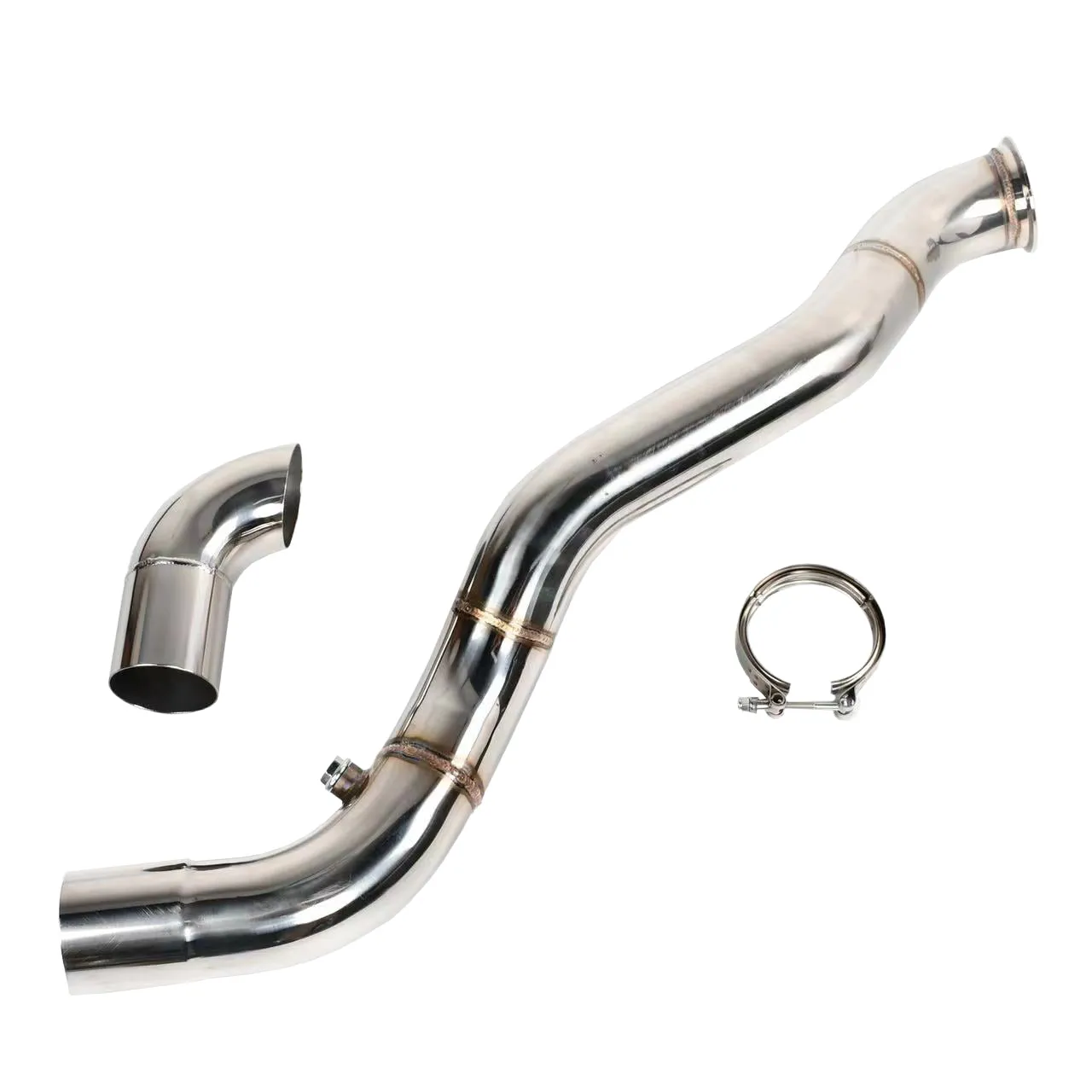 Tubo de escape para Chevy T4 turbo kit 99-13 4.8 5.3 6.0 6.2 vortec LS 3" v-band