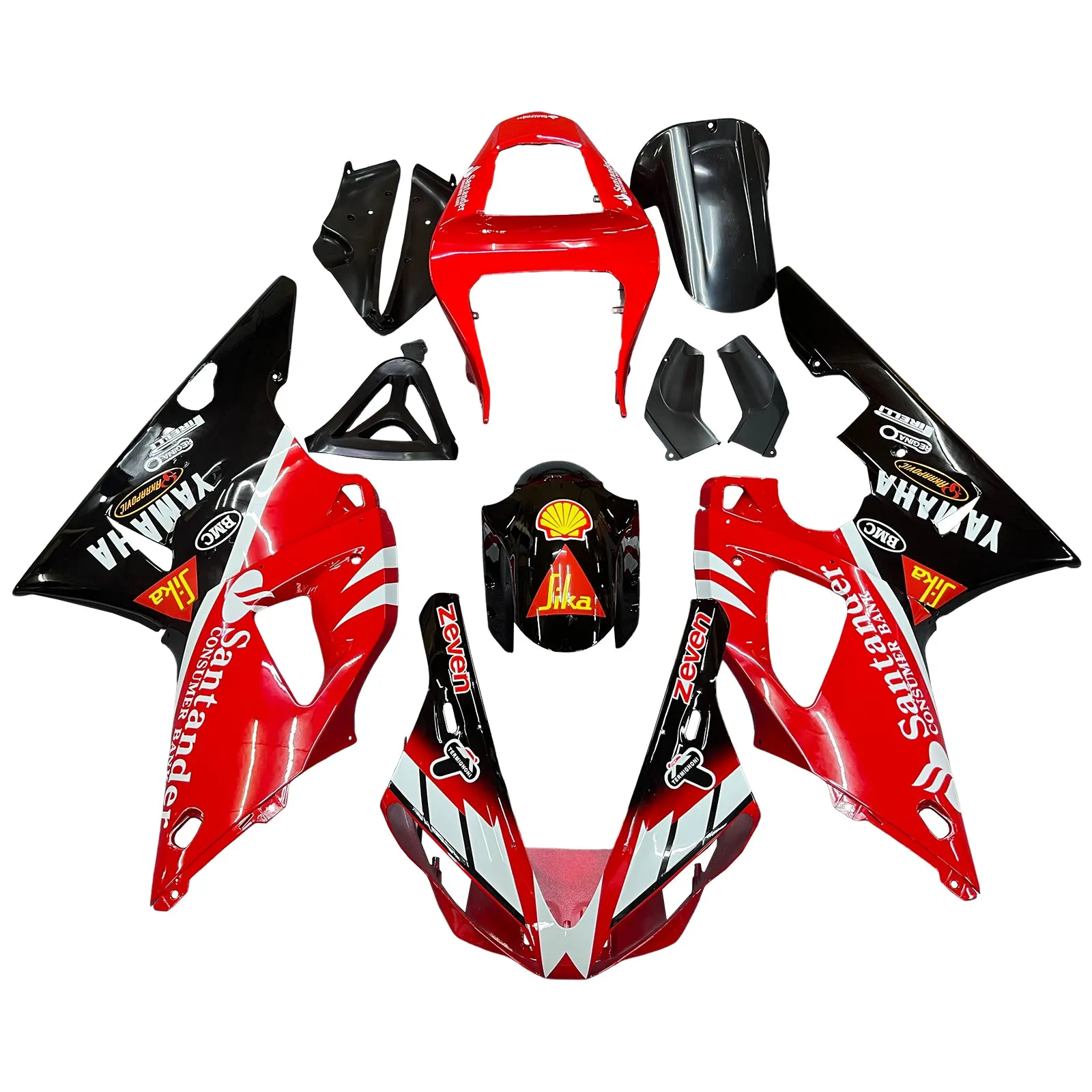 Kit de carenado de inyección, carrocería de plástico ABS apto para Yamaha YZF 1000 R1 2000-2001