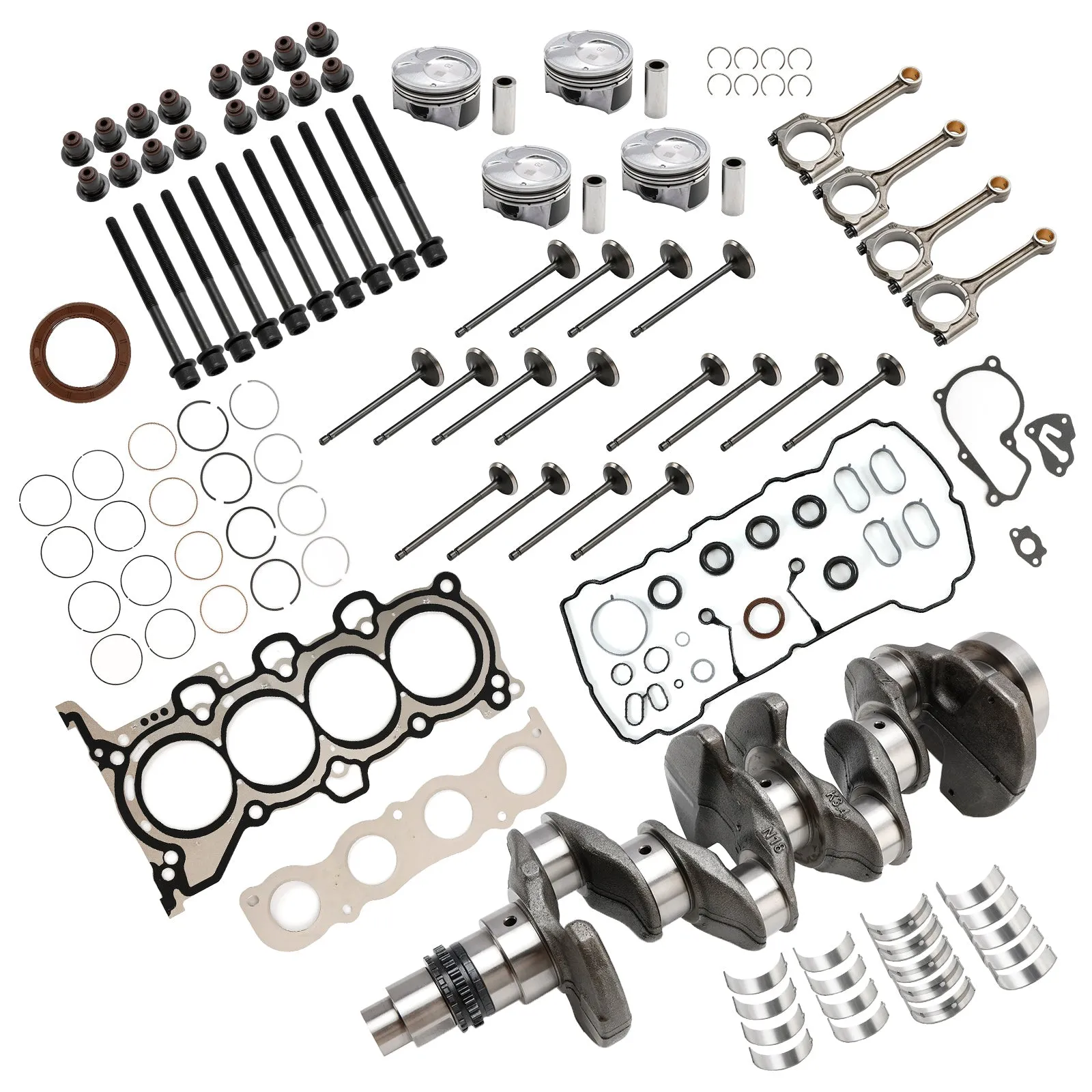 Kia Forte (YD) G4NA 2.0L 2012-2018 Kit de reconstrucción de motor Kit de juntas de biela de cigüeñal