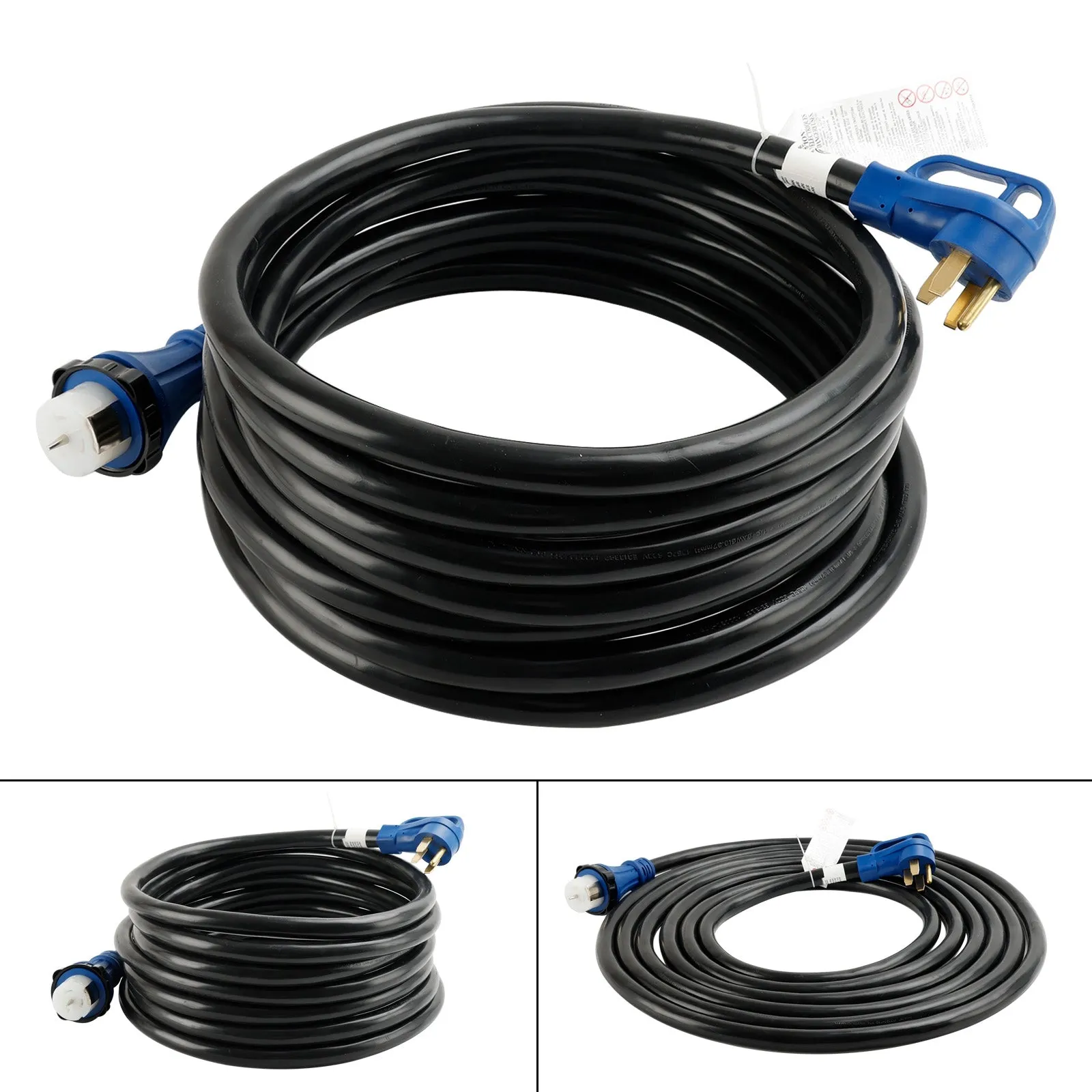 Cable RV/generador con certificación UL de 50 amperios con conector de bloqueo para RV Camper