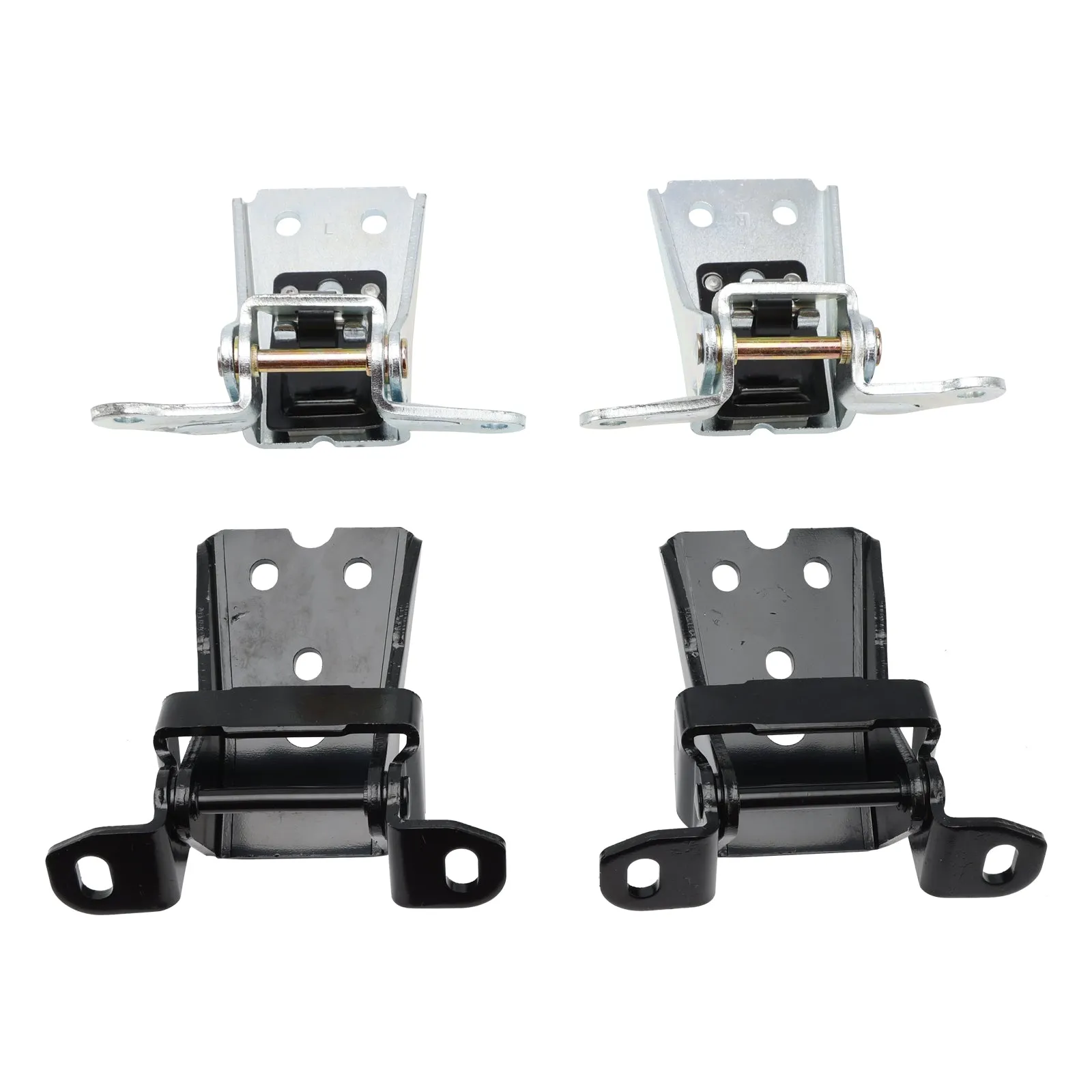 Bisagra de puerta superior e inferior de 4 piezas para camión Ford F150 1980-1996, bisagra de puerta superior e inferior delantera 925-066