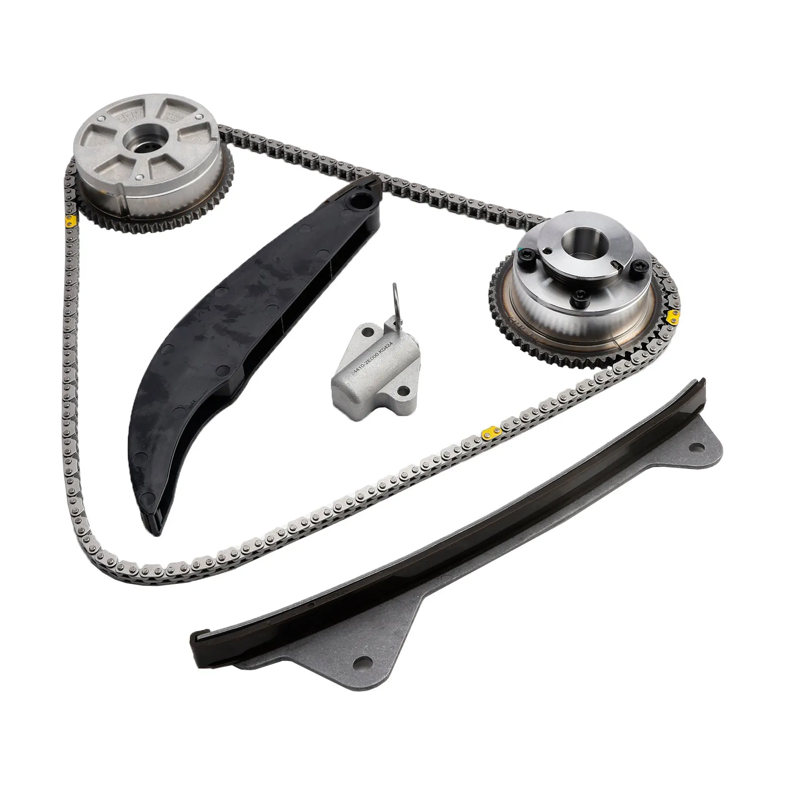 Cadena de distribución y engranajes VVT para el motor Hyundai Kona (OS) G4NH 2.0 L 2017-2020 243502E700 243702E020