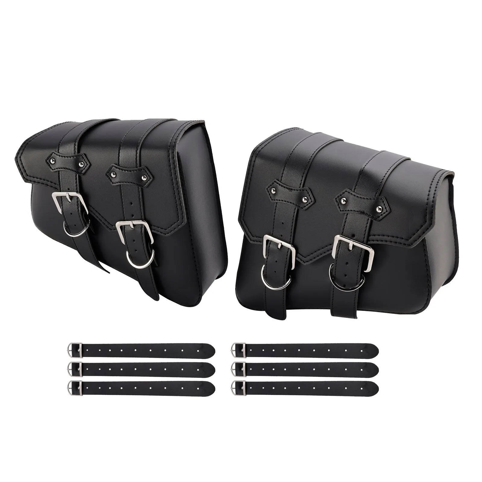 Bolsa de silla de montar de lado negro 21 L para motocicleta