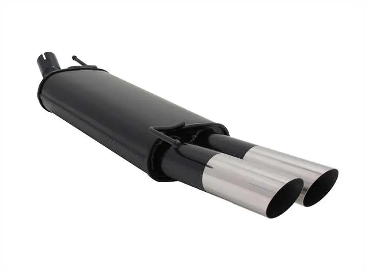 Escape Deportivo 2 X 76mm Ms-Design - Vw Golf Iii + Cabrio Typ:1hxo 1.4* 44kw / 1.6* 55kw / 1.6 Gt 74kw / 1.8* 55kw / 1.8 66kw /