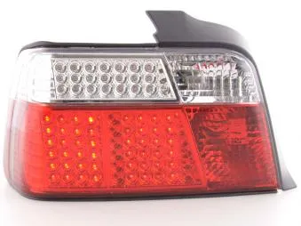 Kit De Pilotos Traseros Led Bmw Serie 3 Sedan Modelo E36 91-98 Rojo/Blanco Fk Automotive