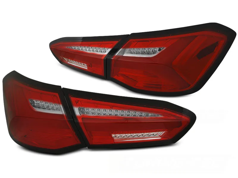 PILOTOS TRASEROS LED ROJO BLANCO para FORD FOCUS 4 18-21 HATCHBACK con intermitente dinamico